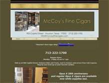 Tablet Screenshot of mccoysfinecigars.com
